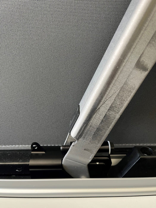 Locking mechanism for the electro-hydraulic pop-up roof of the California Ocean "Roof Lock"