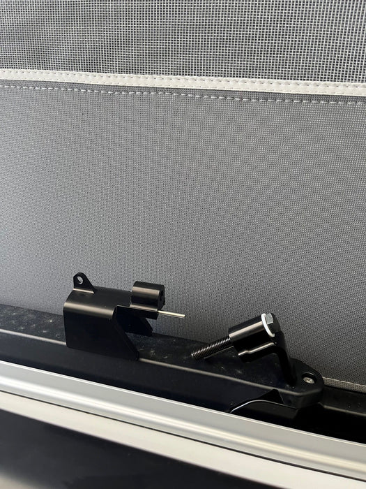 Locking mechanism for the electro-hydraulic pop-up roof of the California Ocean "Roof Lock"