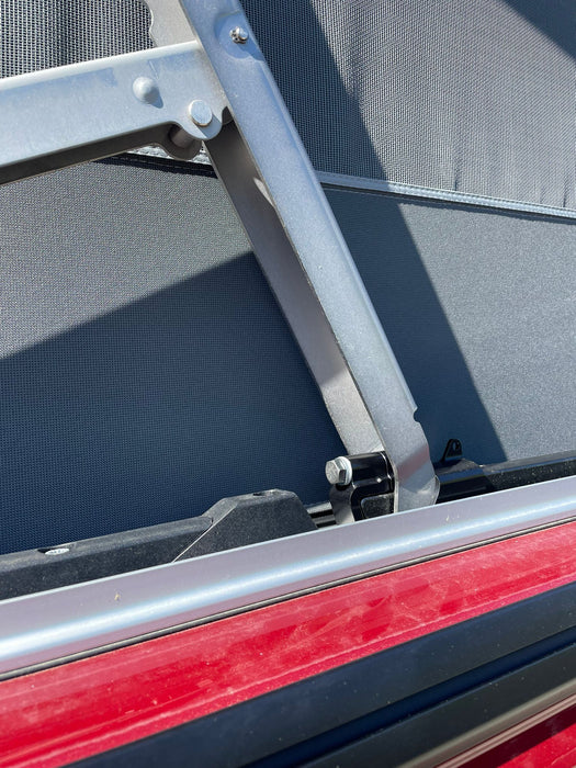 Locking mechanism for the electro-hydraulic pop-up roof of the California Ocean "Roof Lock"