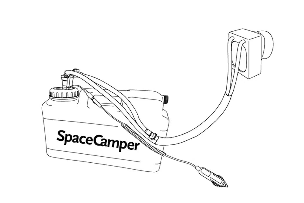SpaceCamper Büssli Douche