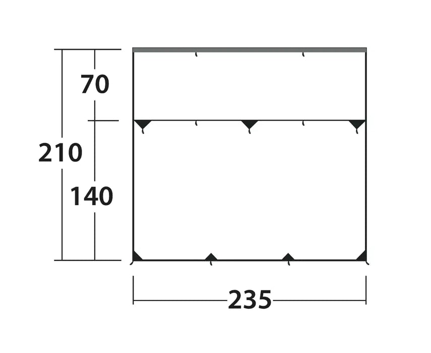 Paroi avant Outwell Hillcrest Tarp