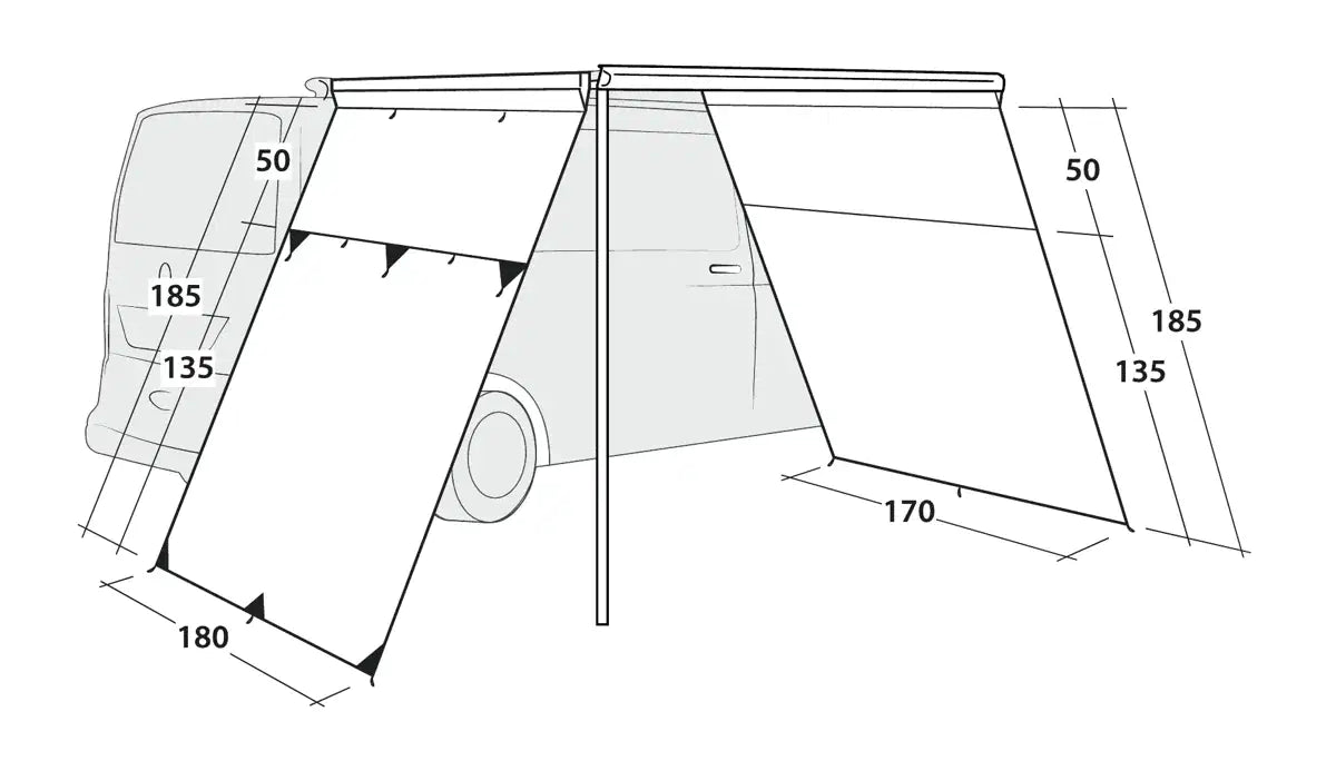 Ensemble de parois latérales Outwell Fallcrest