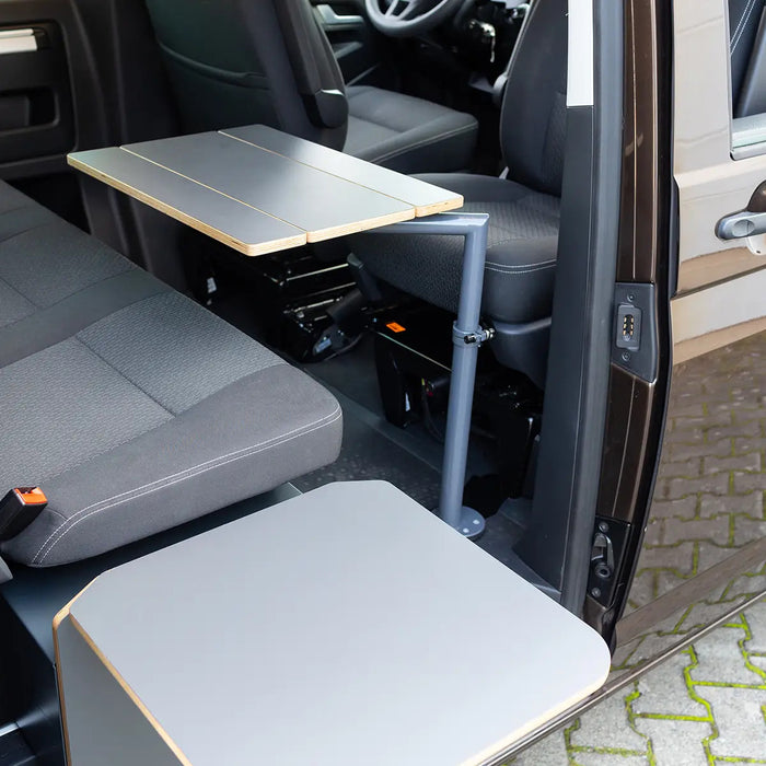 multivan campingtisch SpaceTable Tisch/Schwenktisch für VW T5 / T6 / T6.1 Multivan & Beach von SpaceCamper Modular kaufen im Büssli Campingbus Zubehör Shop Schweiz