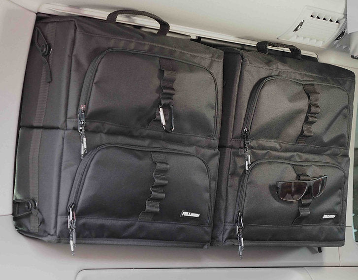 Fenstertaschen-Set für VW T5 T6 T6.1 Multivan/Caravelle (2 Taschen/1 Träger) - modular erweiterbar