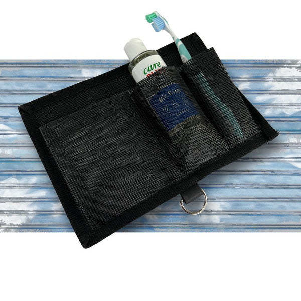 Netztasche für Vanlife Dusche