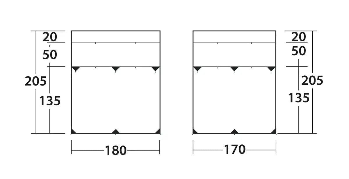 Ensemble de parois latérales Outwell Fallcrest