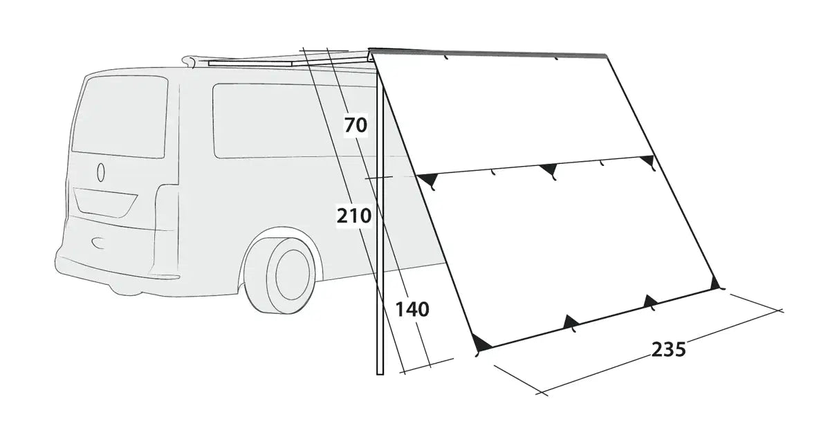 Paroi avant Outwell Hillcrest Tarp