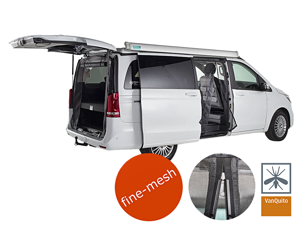 marco polo schlafsack VanQuito Moskitonetz für MB V-Klasse/Vito/Marco Polo kaufen im Büssli Campingbus Zubehör Shop Schweiz