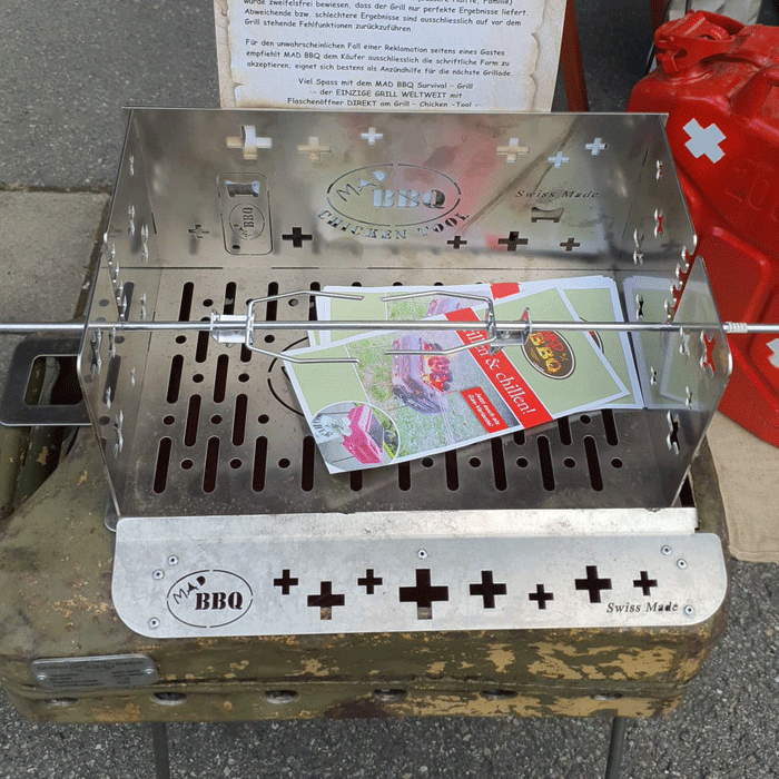 MADBBQ Hünenkopf SURVIVAL GRILL aus der SCHWEIZ