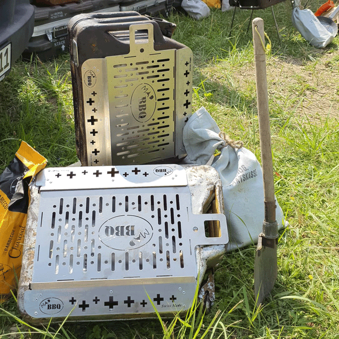 MADBBQ Hünenkopf SURVIVAL GRILL aus der SCHWEIZ