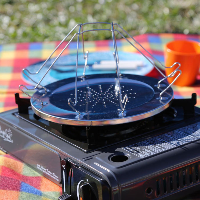 Camping Toaster aus Edelstahl