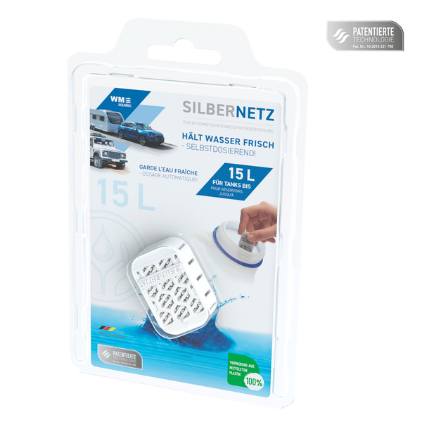 silbernetz wassertank aufbewahrung SilberNetz Wasserkonservierung kaufen im Büssli Campingbus Zubehör Shop Schweiz
