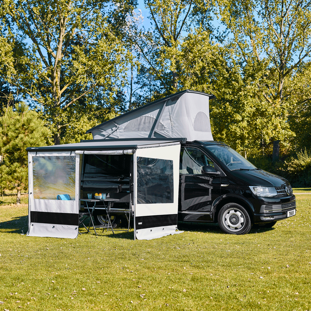 thule sonnensegel wohnmobil Thule Rain Blocker G2 Minivan komplett kaufen im Büssli Campingbus Zubehör Shop Schweiz