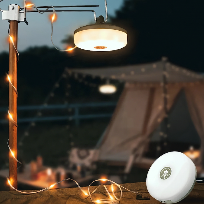 Camping fairy lights