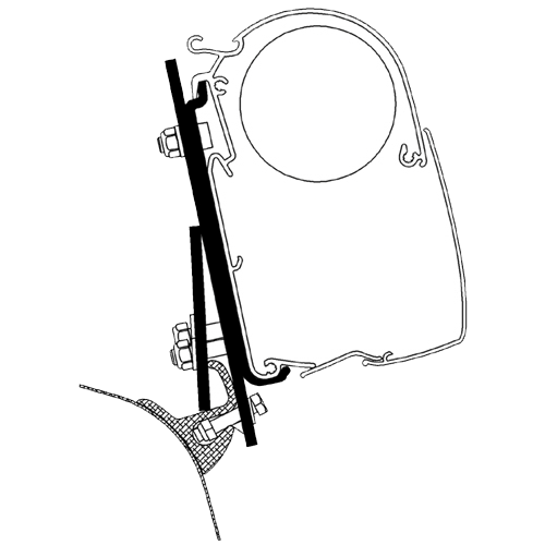 Adapter for Omnistor 5200 awning