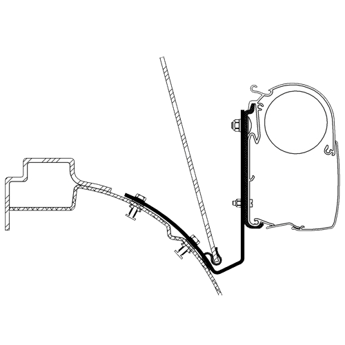 Adapter for Omnistor 5200 awning