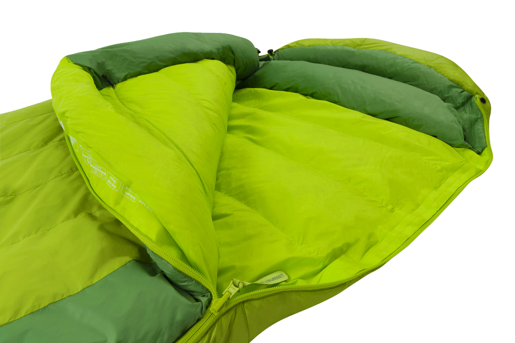 Comfortable down sleeping bag