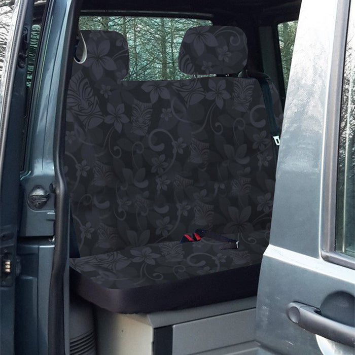 Apona Surf Rear Seat Cover T5 / T6 California (2-seater Rear Seat), Tiki Mask black