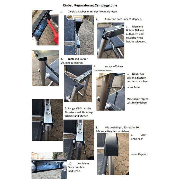 California Chair Repair Kits