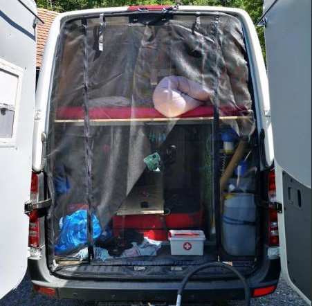 VanQuito mosquito net for MB Sprinter (from 2014) high roof