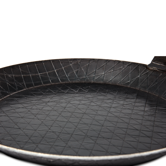 Wrought iron frying pan