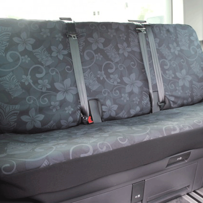 Apona Surf Rear Seat Cover T5 / T6 / T6.1 Multivan (3 Seater Rear Seat), Tiki Mask black