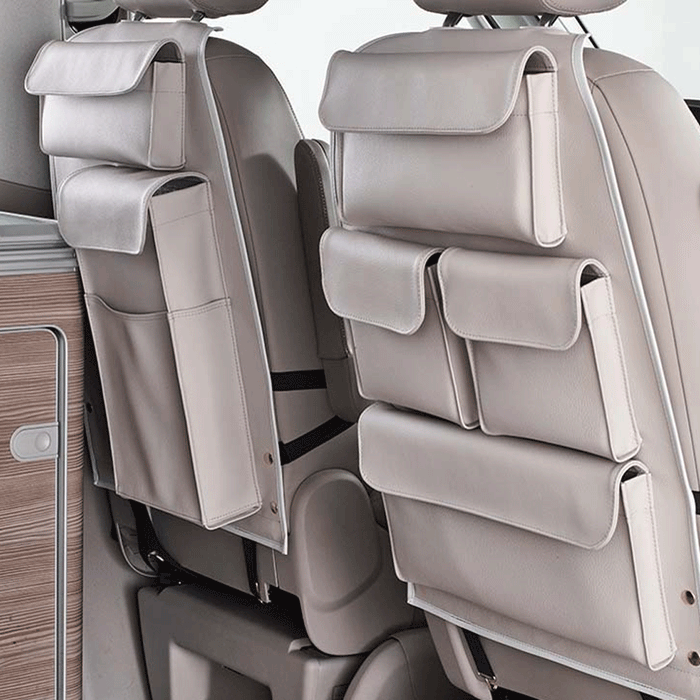 Sacoche de siège arrière pour VW T5 / T6 "Premium" Sacoche de dossier de siège arrière