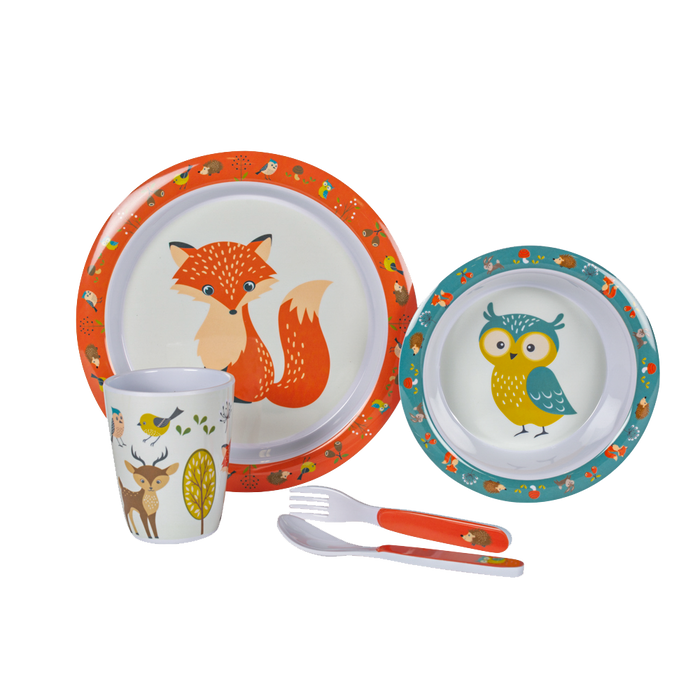 Set de vaisselle pour bébés et enfants (4 pièces)