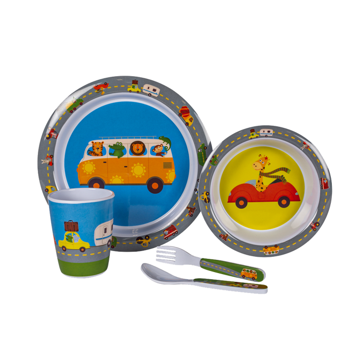 Set de vaisselle pour bébés et enfants (4 pièces)