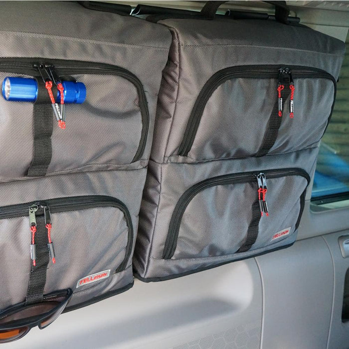 Set de sacoches de fenêtre pour VW Caravelle / SpaceCamper (3 sacoches/1Flexbag/2 supports)