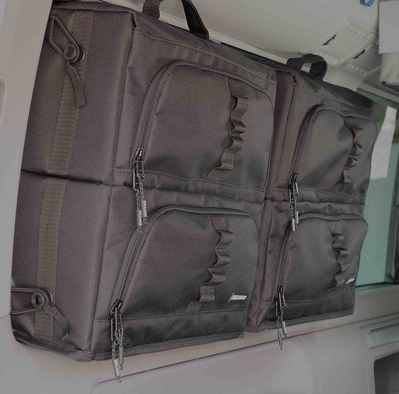 Set di borse con finestra per VW T5 T6 T6.1 California Beach (2 borse/1 marsupio) - espandibile in modo modulare