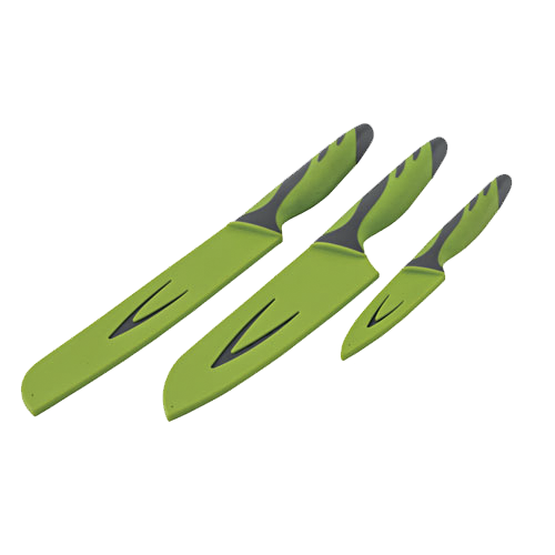 Set di coltelli grigio-verde (3 coltelli)